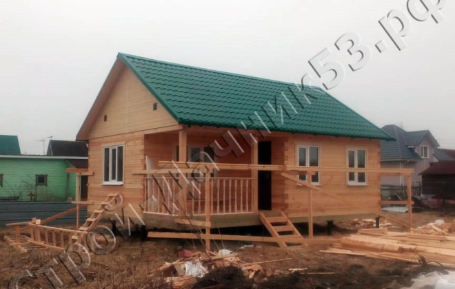 2 Брусовой дом ОД-6, 6×8, 48 м², Ленинградская область, Тосненский район, Посёлок Ульяновка (1)